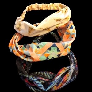 Set of 3 pretty Head Wrap Bands NWOT